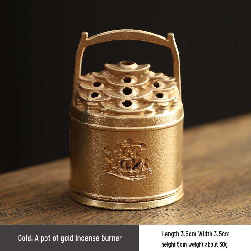 New Chinese Style Yuanbao Teapot & Auspicious Incense Set