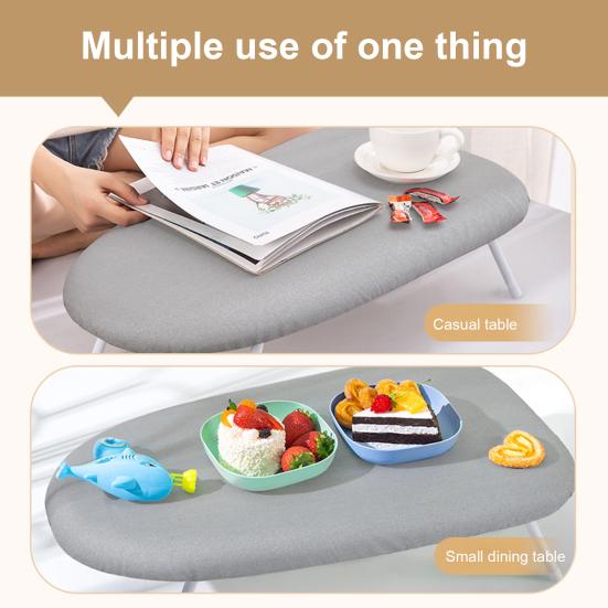 Настольная гладильная доска со складными ножками Съемный термостойкий чехол Противоскользящий Домашняя прачечная