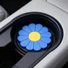 2pcs Car Anti-Skid Coaster Flower Car Coaster Anti-Skid High-Temperature Resistant Multi-color Optional Colorful Protective Pad
