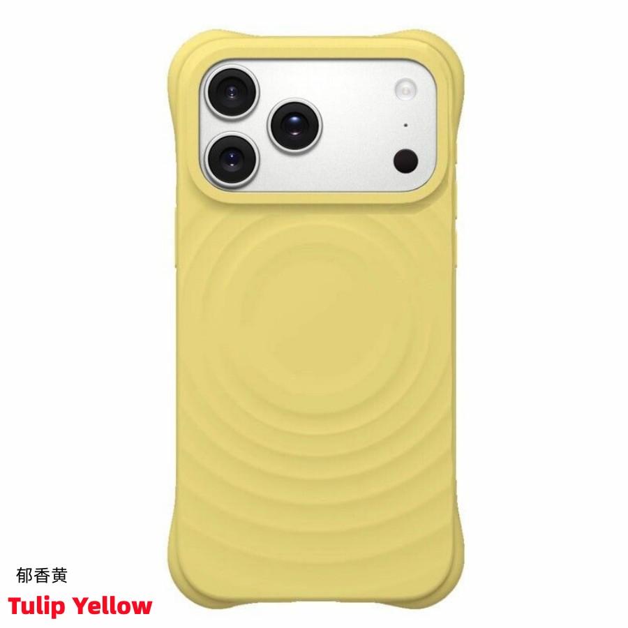 Ripple Liquid Silicone Magnetic Phone Case For MagSafe iPhone 17Air 14 15 16 17Pro Max 16Pro 17Pro Soft Shockproof Phone Cover