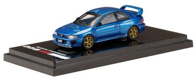 HJ64 Subaru Impreza 22B STi Version Раллийная база полный привод Sonic Blue Mica Готовое изделие HJ641041RBL 1/64 (GC8 модифицированный) автомобиль/Левосторонний