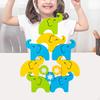 Elephant Balance Toy Learning Activity Wood Building Blocks Early Educational for 2 Years and Above