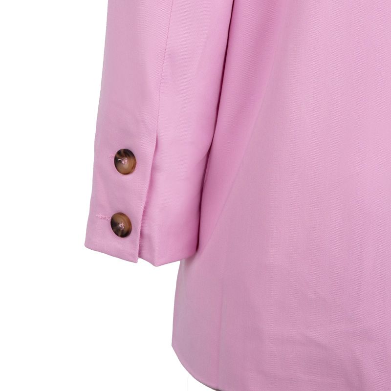 DEELUXE 74 Женский двубортный розовый пиджак
