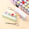 4 Keys Clickable Button Fidget Toy Decompression Fidget Keychain  Bag Charm