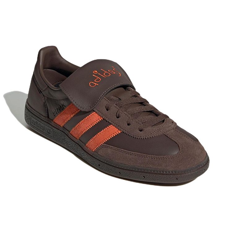 SHUKYU x E-WAX x adidas Handball Spezial Коричневые Унисекс Кроссовки Коллегиальный-Оранжевый HP6694