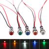 5PCS Yellow Blue Green White Red IP67 Waterproof LED Metal Indicator Light Dash Dashboard Panel Warning Lamp 6mm 12V-24V