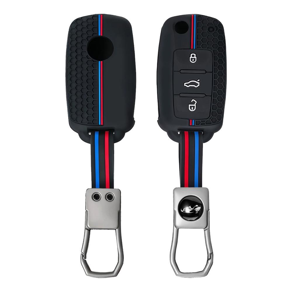 Силиконовый чехол-защита для автомобильного ключа Skoda Yeti Superb Rapid Octavia Для Seat Leon Ibiza Для Vw Volkswagen Golf Jetta Polo