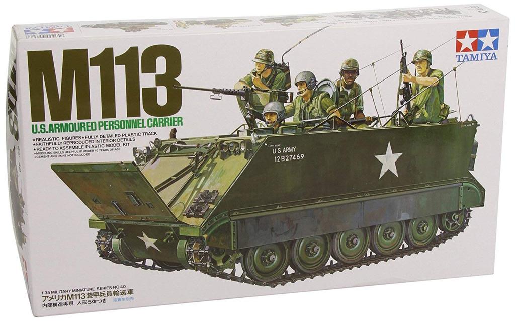 Tamiya Military Miniature Series US Army Armored Personnel Carrier Plastic Model 35040 1/35 No.40 M-113
