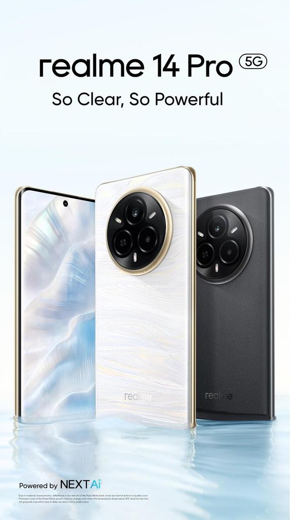 Realme 14 Pro 5G Smartphone, 12GB RAM 512GB ROM, 6.77-inch Curved OLED Display, 50MP Sony IMX882 OIS, 16MP Front Camera