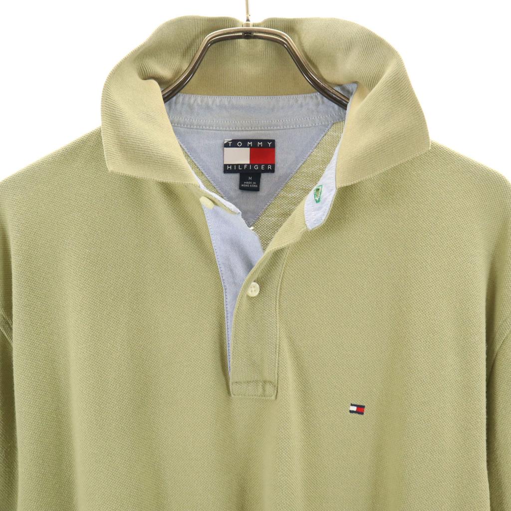 Tommy Hilfiger Поло с коротким рукавом M оливковый Мужской Б/У