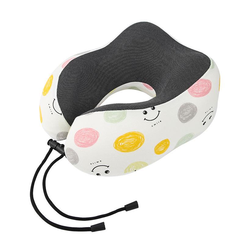 Pure cotton skin-friendly and breathable travel neck pillow, neck pillow U-shaped pillow