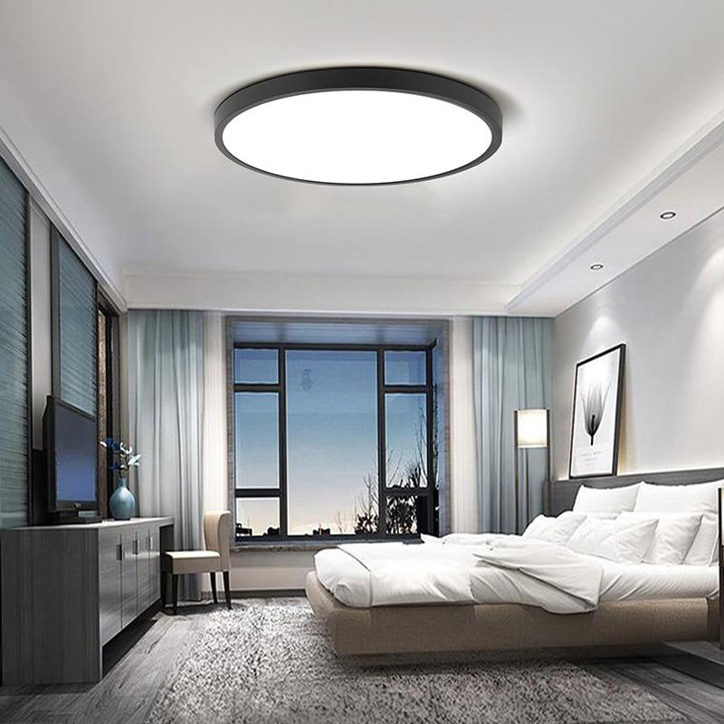Умный светодиодный потолочный светильник, ультратонкий потолочный светильник с пультом дистанционного управления, затемняющая панель, потолочный светильник для спальни, кухни