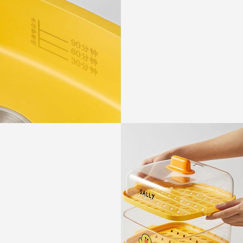 Электрическая пароварка, многофункциональная бытовая автоматическая пароварка с автоматическим отключением, маленькая емкость для приготовления овощей на пару, машина для завтрака