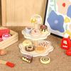 Wooden Dessert Kitchen Set: Pretend Play Cake & Ice Cream Afternoon Tea Toy