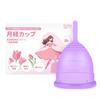 Menstrual Cup Menstrual Cup Menstrual Cup with Storage Pouch Soft Easy To Pick Menstrual Blood Cup Sanitary Supplies Leak-proof (Purple, L)