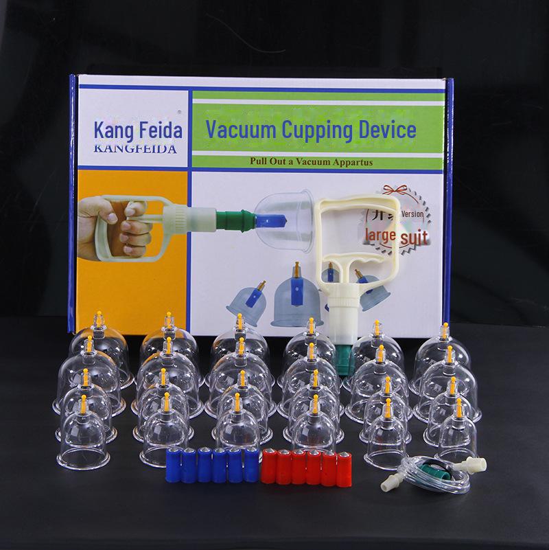 Улучшенный бытовой вакуумный баночный аппарат большого размера на 24 банки с магнитной терапией