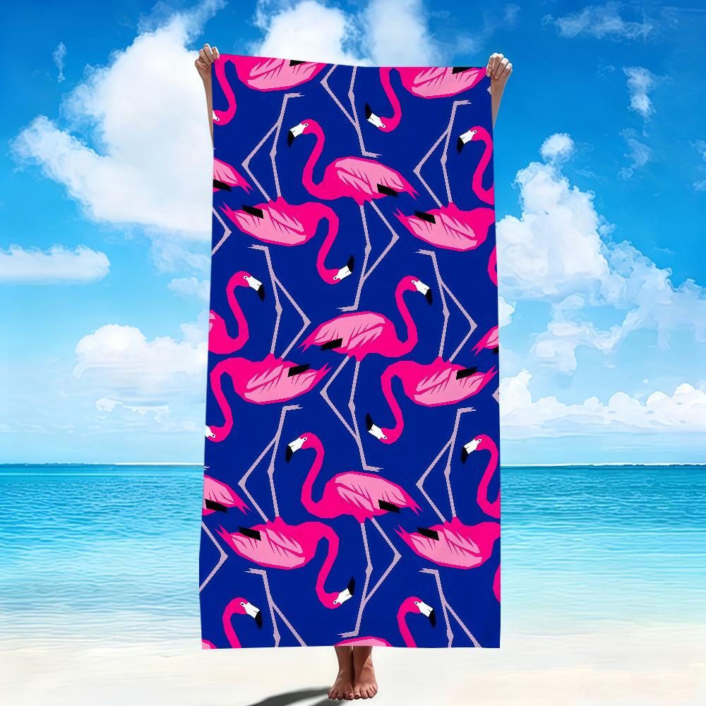 Fashion Art modern Flamingo Tropical Towel Soft Beach Towels Quick Dry Pool Towel for Travel Gym bathing Spa Camp sport Gift