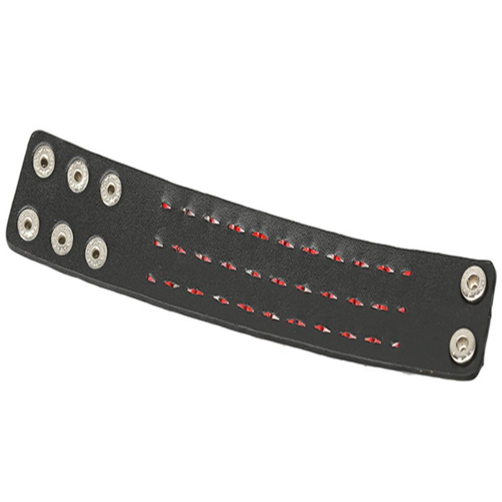 Панк кожаный браслет унисекс ювелирные изделия новый регулируемый браслет для женщин