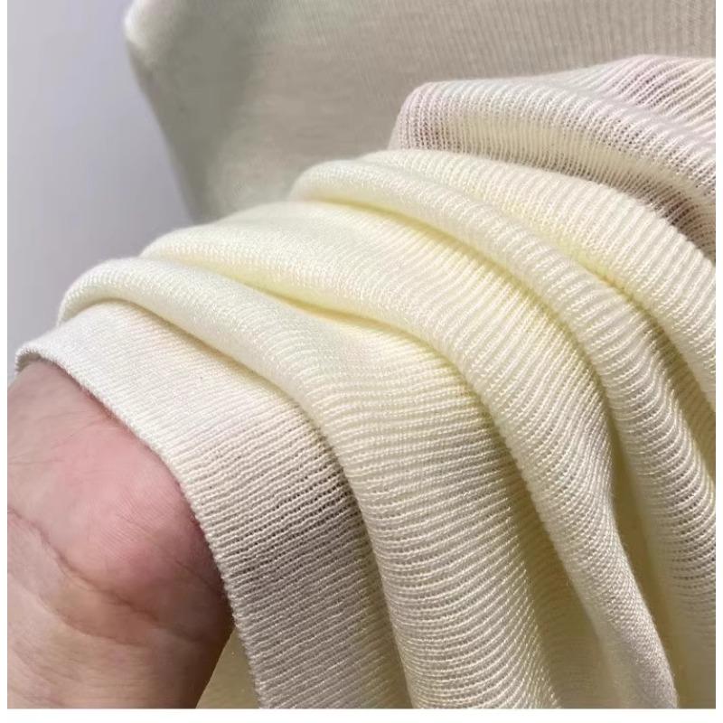 Fashion Semi-turtleneck Long Sleeved Women's Knitted Sweater Early Autumn New Slim Fit Pullover Tops Casual Simple Elegant Thin Inner Bottoming Shirt