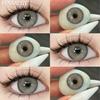 FUNSACHY 1 пара натуральных линз корейского стиля цветные контактные линзы синие линзы коричневые туманные перламутровые цветные линзы высококачественные мягкие линзы