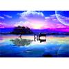 HUACAN полная квадратная алмазная живопись закат пейзаж 5D вышивка пейзаж украшение дома алмазная мозаика ручная работа