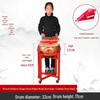 Детская красная барабанная установка Yizhou 10 дюймов из массива дерева с рисунком дракона