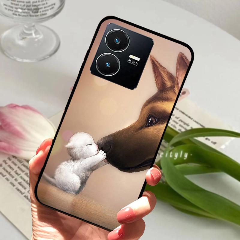 Для Vivo Y22S 2022 Чехол Ударопрочный Мягкий ТПУ Силиконовый Чехол для Телефона Для Vivo Y22 Y 22 V2207 Y22S V2206 Funda Capa Мультяшный Vivoy22