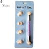 Puntos Nail Art Портативная моющаяся губка с двойной головкой, ручка для рисования, инструмент для нанесения точек