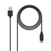 NANO CABLE Кабель USB 2.0 nanocable 10.01.2101/ usb type-c папа - usb папа/ 1м/ черный