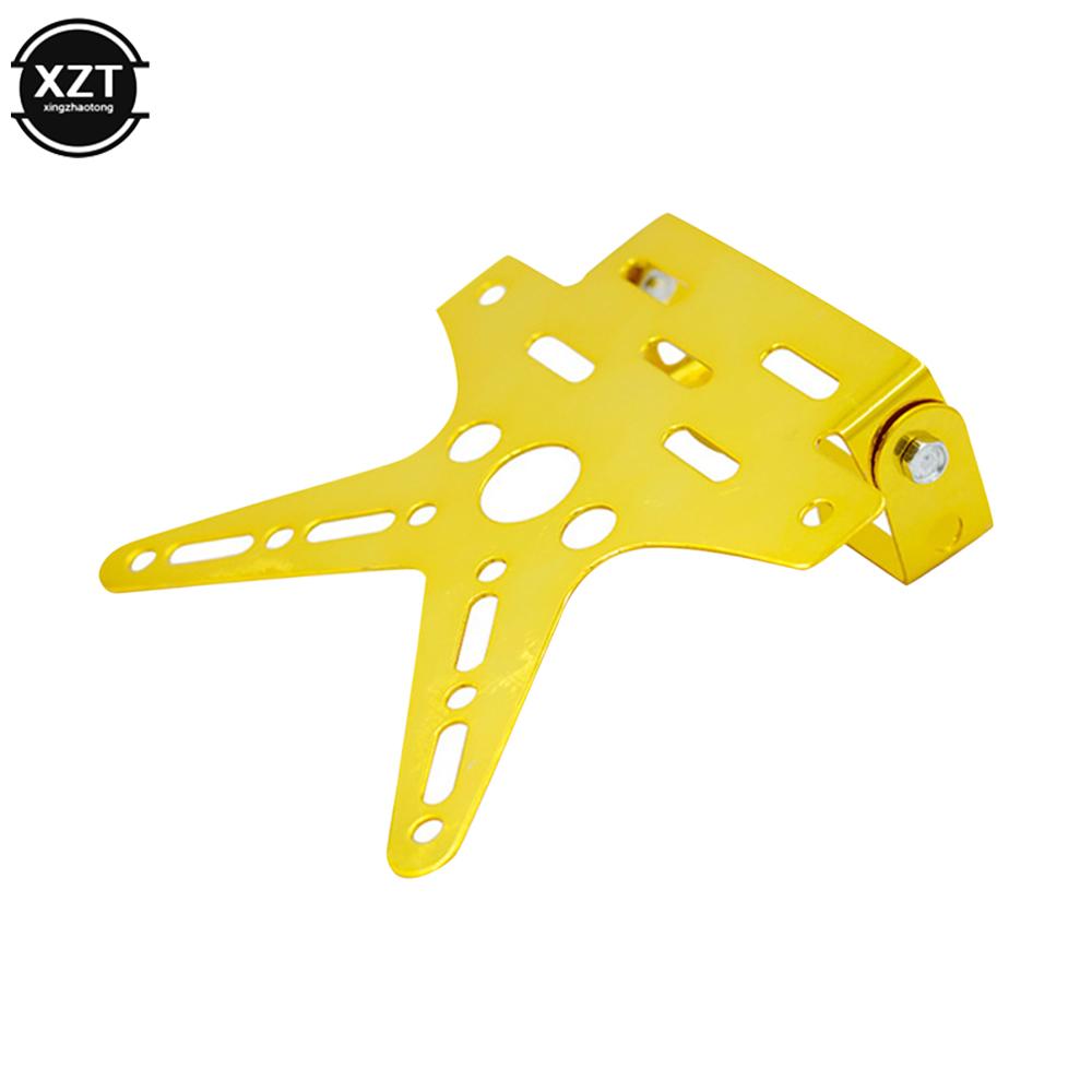 High Quality Alloy Universal Motorcycle License Plate Holder Mount Bracket Aluminum Adjusted Registration Number Plate Cover