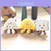 Bread Plush Toast Character Stuffed Doll Keychain For Bookbags And Collectors