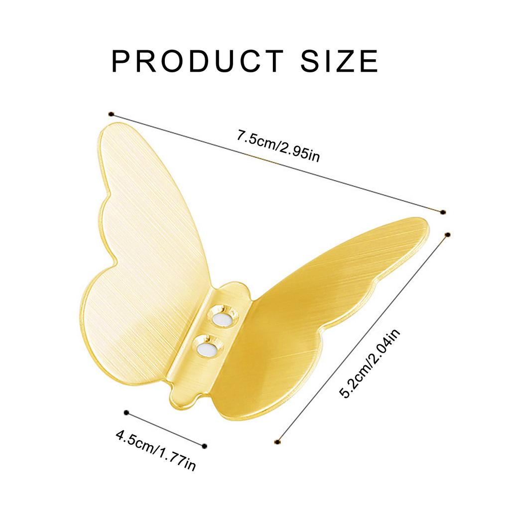 Элегантные крючки в форме бабочки Функциональные крючки для подвешивания в форме бабочки из нержавеющей стали 304 для домашнего использования