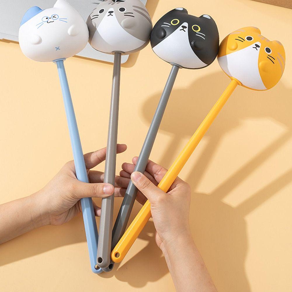 Мультяшный кот, палка для массажа мышц, эластичный перкуссионный массажер-молоток, инструменты для ухода за телом