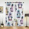 Милые пингвины оконные шторы для гостиной роскошный декор спальни портьеры кухонные оконные шторы шторы