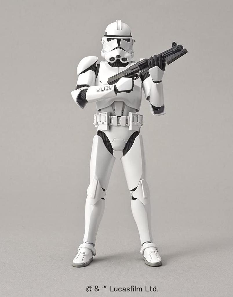 BANDAI SPIRITS Star Wars Clone Trooper Scale Plastic Model 1/12 Color-coded