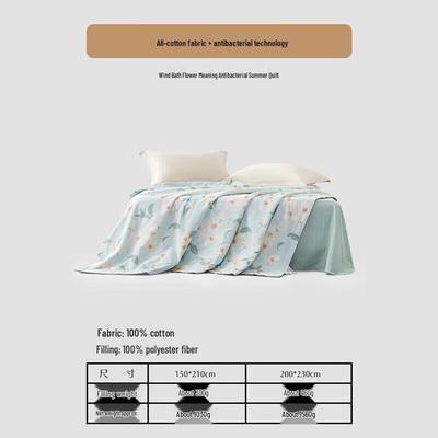 Летнее одеяло Mercury Home Textiles из хлопка и соевого волокна