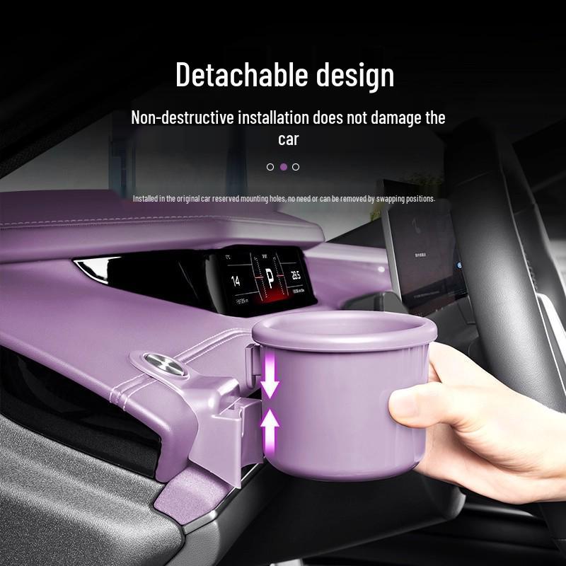 Custom-fit Cup Holders for Xiaomi SU7: Original Color & Multifunctional Car Interior Accessory