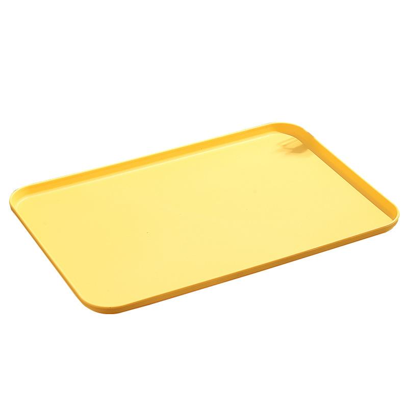 Chong Gu Wheat Straw Plastic Tray Thickened Anti-Drop Fruit Plate Stall Kindergarten Special Plate High Value