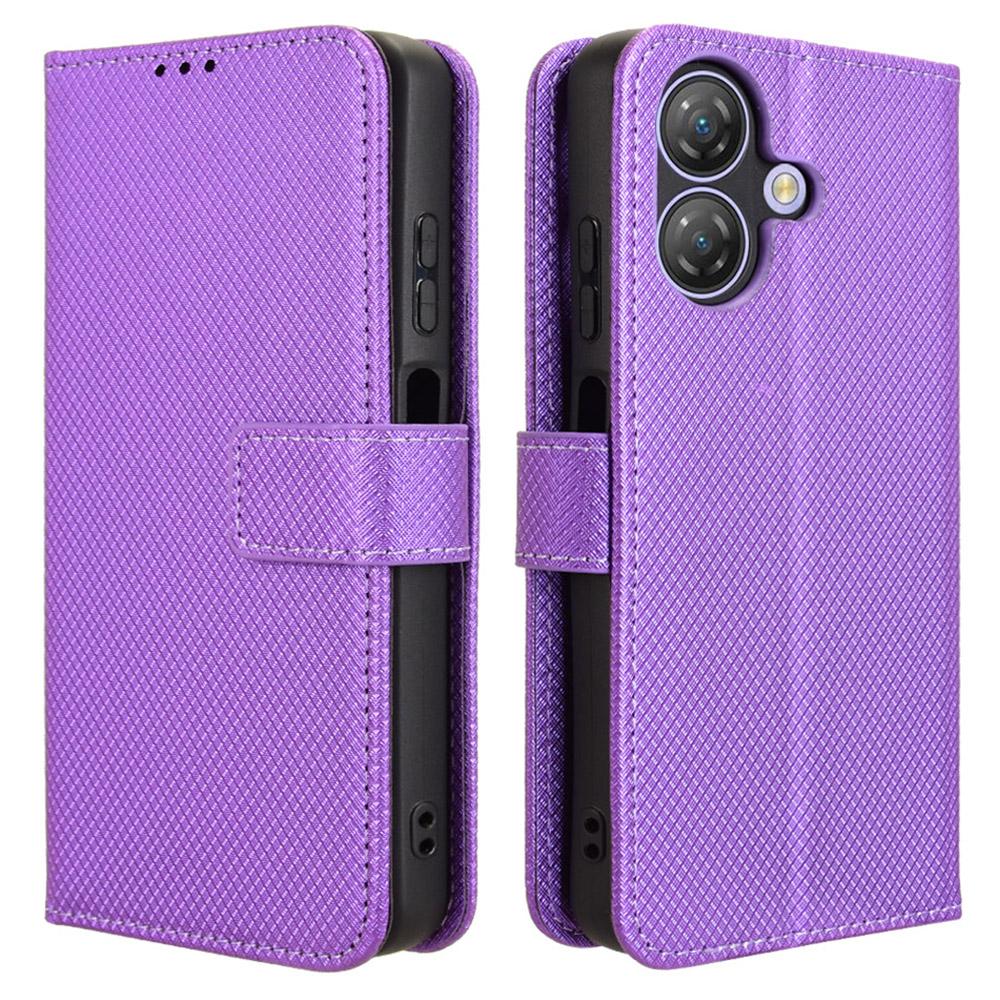 Для Ulefone Note 21 Чехол из ПУ кожи с ромбовидной текстурой Кошелек Чехол для телефона