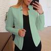 Women Blazer Long Sleeves Thick Lightweight Women Open Front Blazer Coat Female Clothing