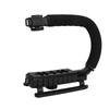 Video Action Stabilizing Handle Aluminum Alloy and ABS U Type Camcorder Handheld Stabilizer for