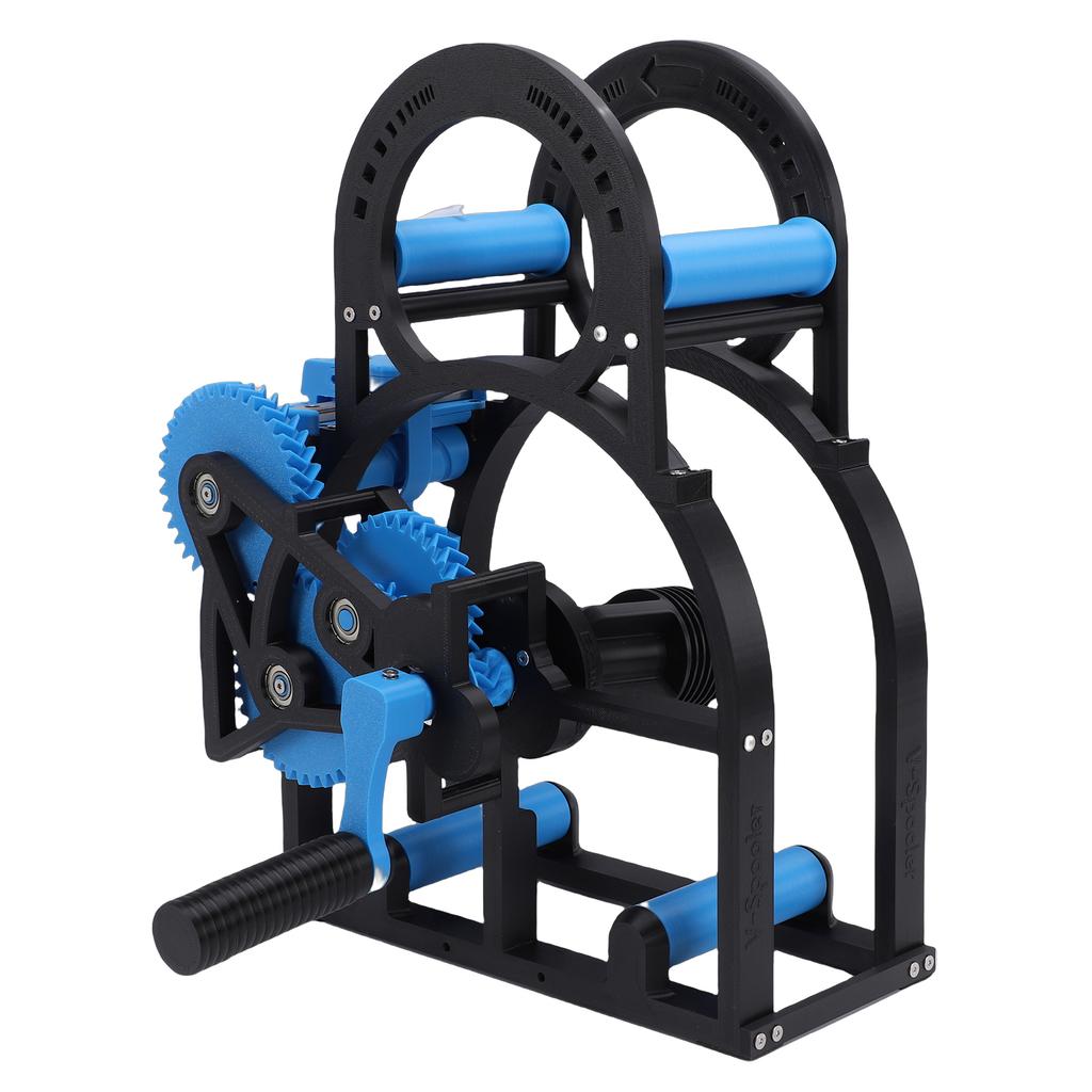 3D Industrial Filament Respooler Heavy Duty Hand Crank 3D Printer Pool Rewinder   Wire Winder with Smart Tension Control for 20cm Spools Blue