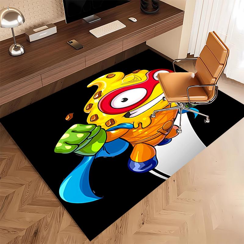 1pc Superthings3 Print Area Rug - Soft, Washable Non-Slip Indoor Mat, Living Room, Home Office Decorative Rug,Office Decorative