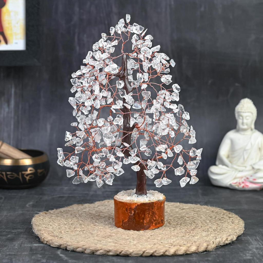 New Crystal Tree Good Luck Showpiece for Home Decor Items Crystals Gemstones Bonsai Money Tree for Good Luck, Decoration Gift Item