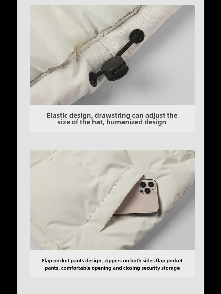 Мужской жилет из толстого хлопкового пуха на осень и зиму - модная куртка без рукавов для повседневной носки