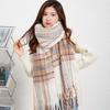 New Spring, Autumn and Winter Thickened Warm Hair Pulling Scarf Fashionable and Versatile