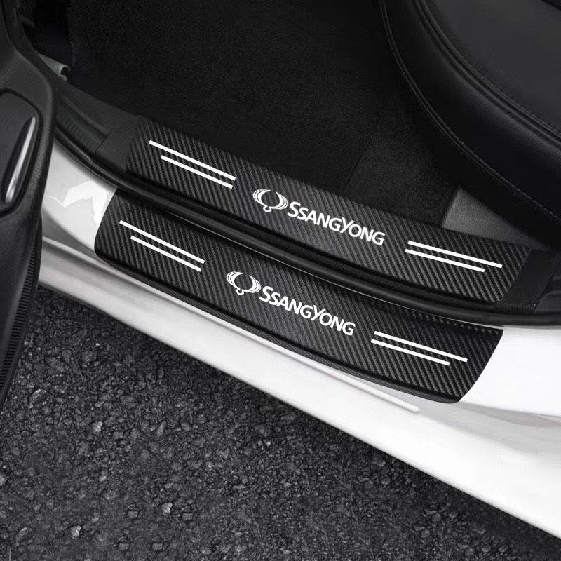 Наклейки на пороги автомобиля Аксессуары для Ssangyong Actyon Rexton Korando Rodius Kyron Tivoli Musso XLV Stavic Turismo Аксессуары