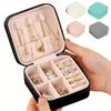 Portable Jewelry Organizer Bag, Mini Travel Jewelry Box for Necklaces Earrings Rings, Gift for Women, Valentine's Day
