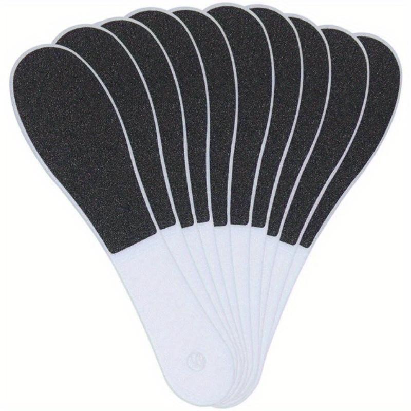 Dual-Grit Double-Sided Foot Files, Coarse & Fine Pedicure Foot Scraper, Callus Remover, Heel Scrubber, Exfoliating Foot Rasp with Plastic Handle