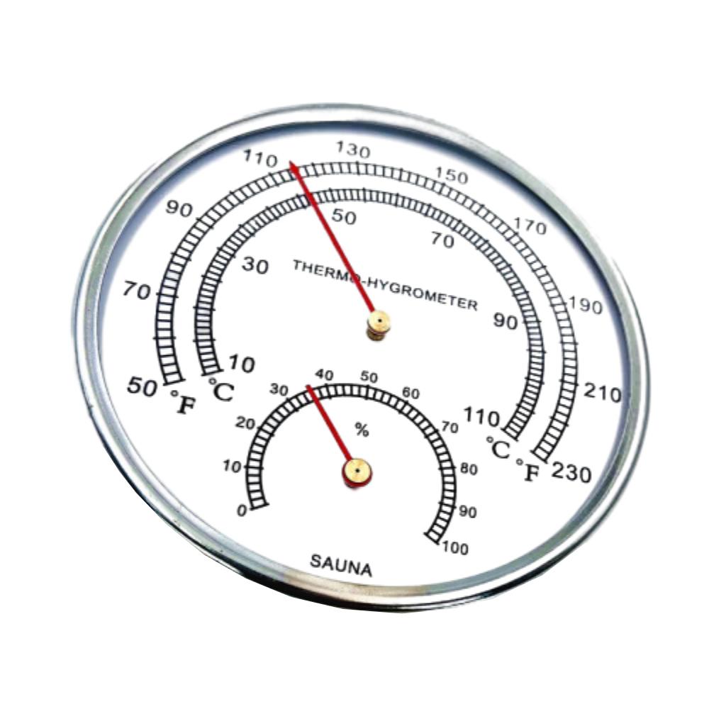 128mm Thermometer Hygrometer High Precision Auto Measure Temperature Humidity Meter for Home Office Easy Reading Display 2